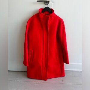 J Crew Italian stadium-cloth wool blend coat